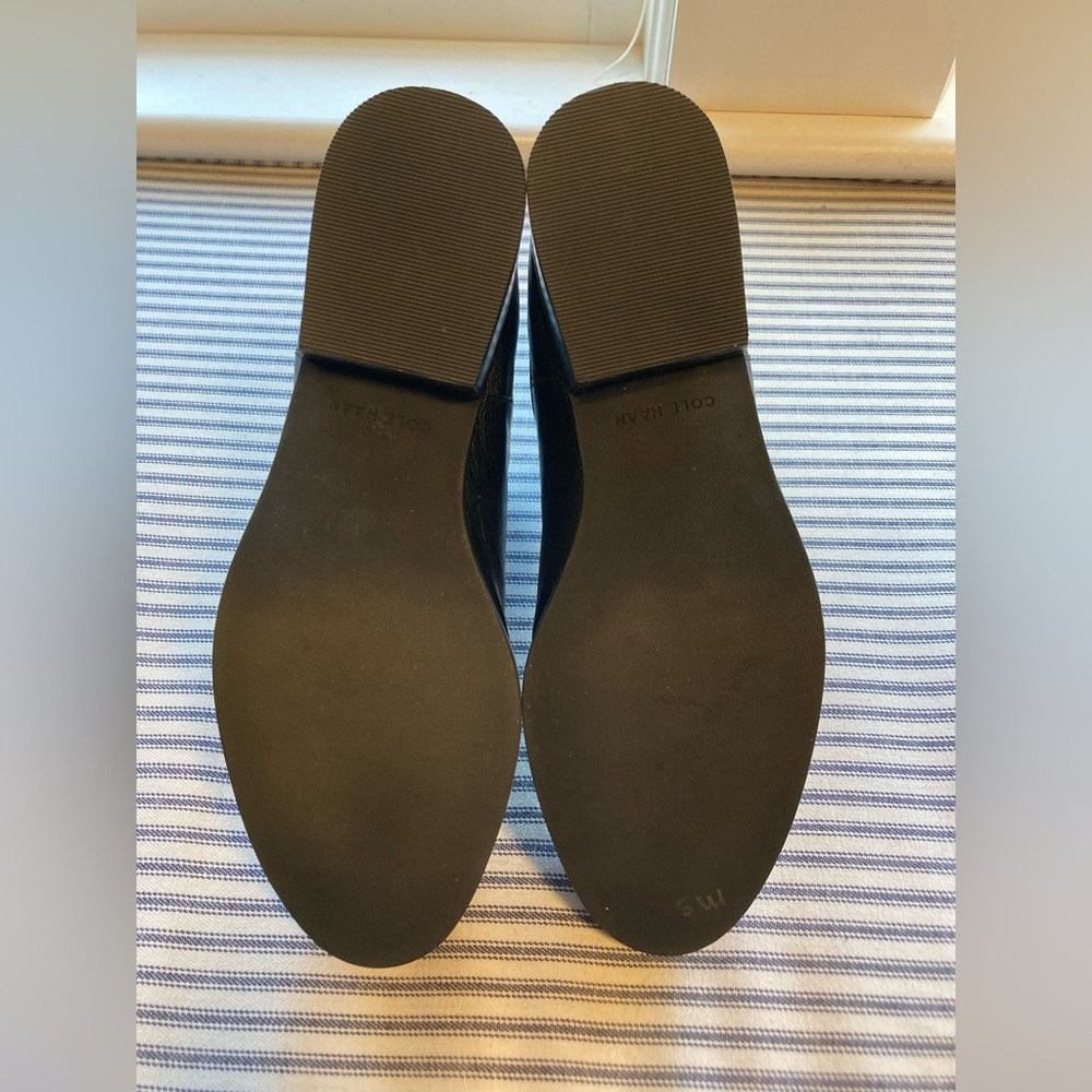 NEW without box Cole Haan Women’s Black Leather Chelsea Ankle Boots - Size 7 - Picture 7 of 8